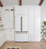 Caf(eback)(TM) ENERGY STAR(R) 18.6 Cu. Ft. Counter-Depth French-Door Refrigerator - (CWE19SP4NW2)