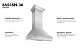 ZLINE DuraSnow Stainless Steel Range Hood with DuraSnow Shell (8654SN) - (8654SN30)