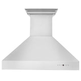 ZLINE Professional Wall Mount Range Hood in Stainless Steel with Built-in ZLINE CrownSound Bluetooth Speakers (697CRN-BT) - (697CRNBT48)