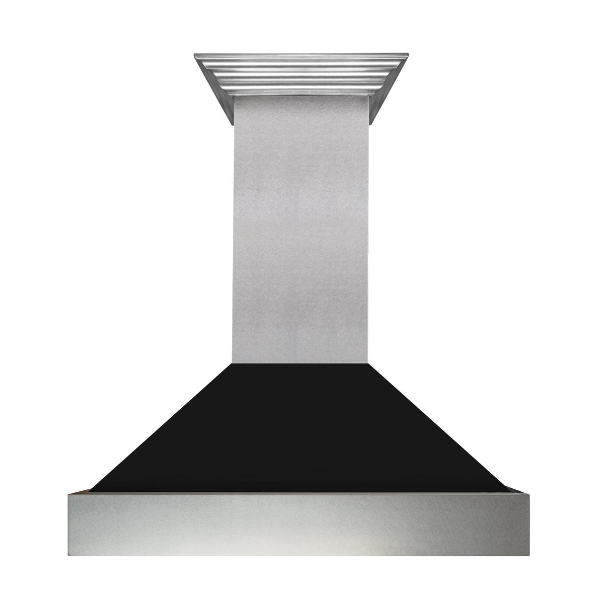 ZLINE Ducted DuraSnow Stainless Steel Range Hood with Black Matte Shell (8654BLM) - (8654BLM48)