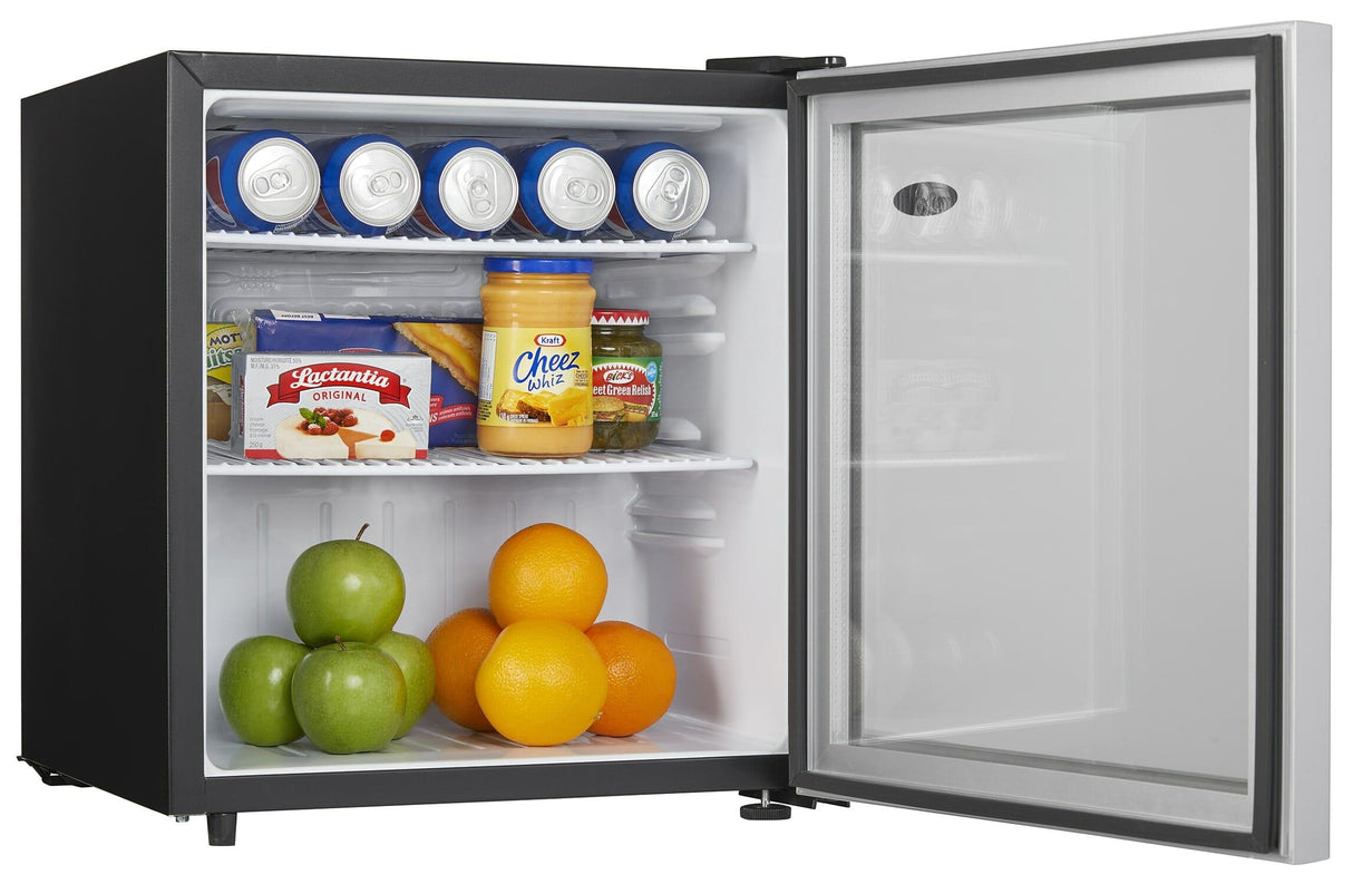 Danby 1.6 cu. ft. Compact Glass Door Fridge in Platinum - (DAG016A2BDB)