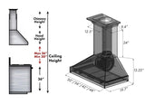 ZLINE Ducted Unfinished Wooden Wall Mount Range Hood (KBUF) - (KBUF30)