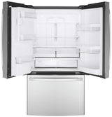 GE(R) ENERGY STAR(R) 22.1 Cu. Ft. Counter-Depth Fingerprint Resistant French-Door Refrigerator - (GYE22GYNFS)