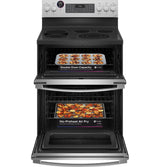 GE Profile(TM) 30" Smart Free-Standing Electric Double Oven Convection Range with No Preheat Air Fry - (PB965YPFS)