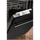 ZLINE 24 in. Top Control Dishwasher with Stainless Steel Tub and Modern Style Handle, 52dBa (DW-24) [Color: Black Matte] - (DWBLMH24)