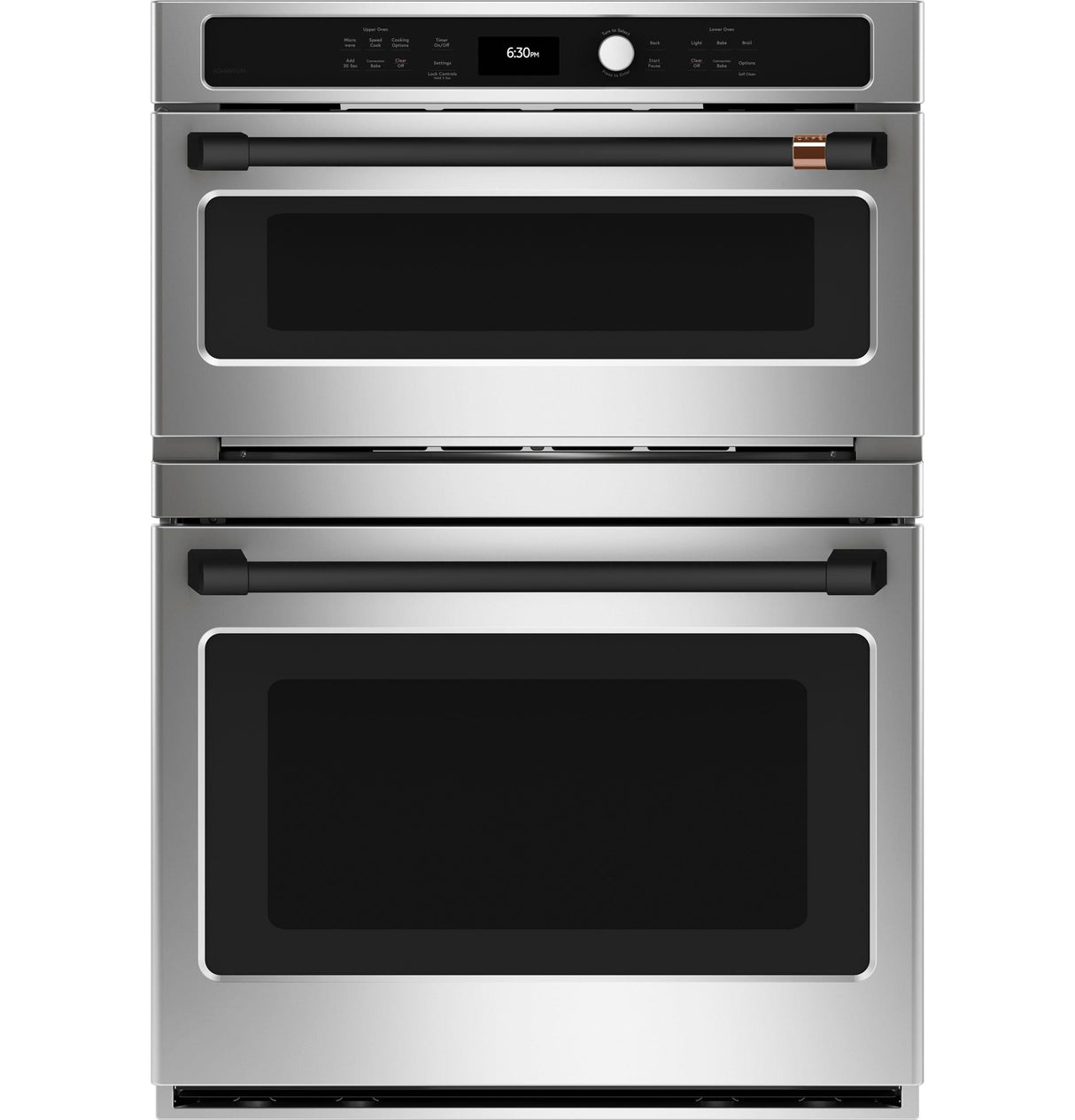 Caf(eback)(TM) 30 in. Combination Double Wall Oven with Convection and Advantium(R) Technology - (CTC912P2NS1)