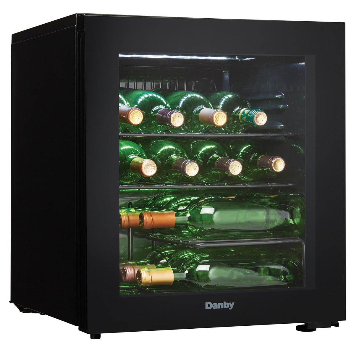 Danby 16 Bottle Free-Standing Wine Cooler in Black - (DWC018A1BDB)