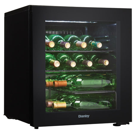 Danby 16 Bottle Free-Standing Wine Cooler in Black - (DWC018A1BDB)