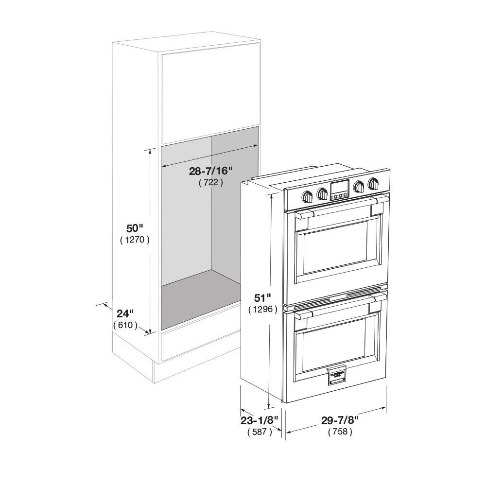 30" PRO DOUBLE OVEN - (F6PDP30S1)