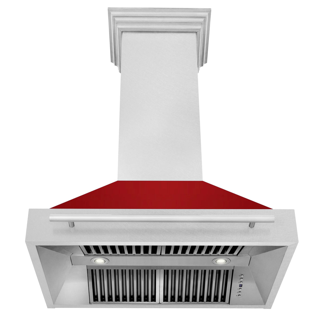 ZLINE 36 in. DuraSnow Stainless Steel Range Hood with DuraSnow Shell (8654SNX-36) [Color: Red Gloss] - (8654SNXRG36)