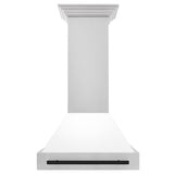 ZLINE 30 in. Autograph Edition Stainless Steel Range Hood with White Matte Shell and Accents (8654STZ-WM30) [Color: Matte Black] - (8654STZWM30MB)