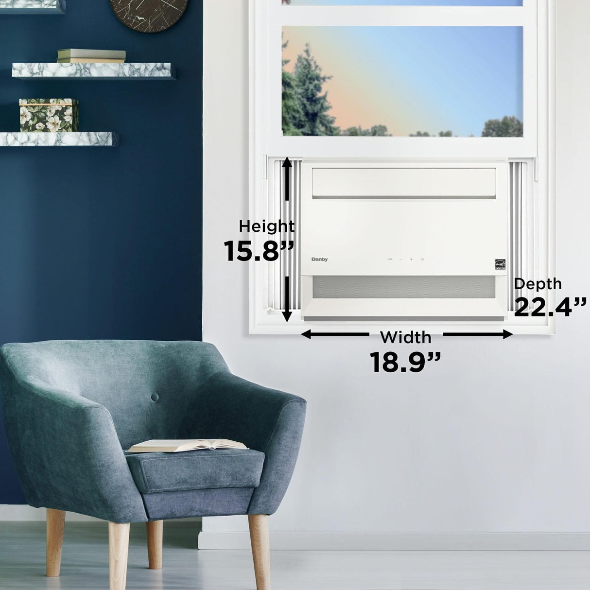 Danby 12,000 BTU Window AC with WIFI in White - (DAC120B5WDB6)