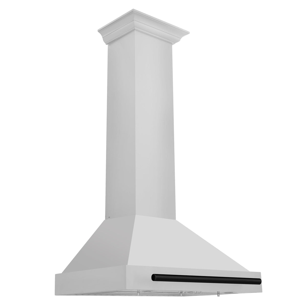 ZLINE 30 in. Autograph Edition Convertible Stainless Steel Range Hood with Stainless Steel Shell and Champagne Bronze Accents (KB4STZ-30) [Color: Matte Black Accents] - (KB4STZ30MB)