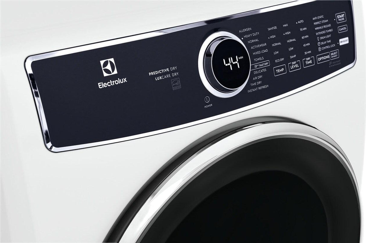 Electrolux Front Load Perfect Steam(TM) Gas Dryer with LuxCare(R) Dry and Instant Refresh - 8.0 Cu. Ft. - (ELFG7637AW)