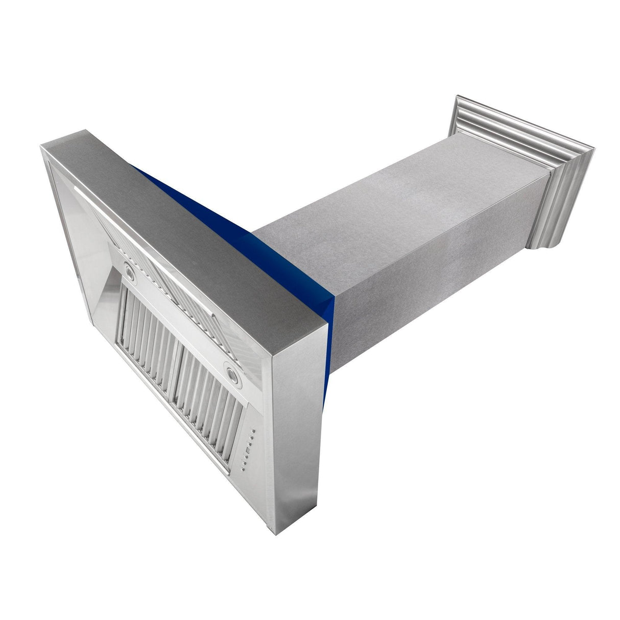 ZLINE Ducted DuraSnow Stainless Steel Range Hood with Blue Gloss Shell (8654BG) - (8654BG30)