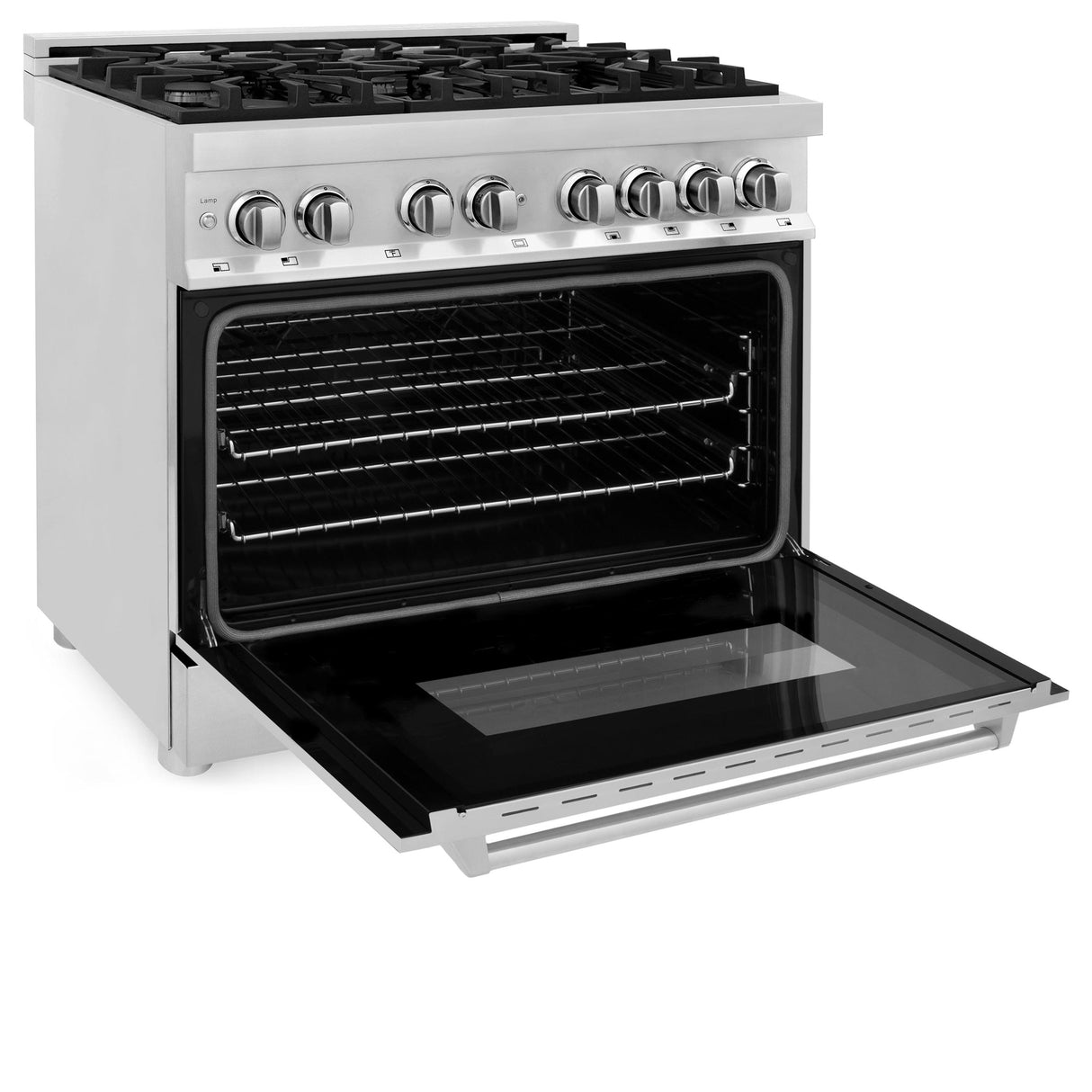 ZLINE 36 in. Dual Fuel Range with Gas Stove and Electric Oven in Stainless Steel (RA36) [Color: Stainless Steel] - (RA36)