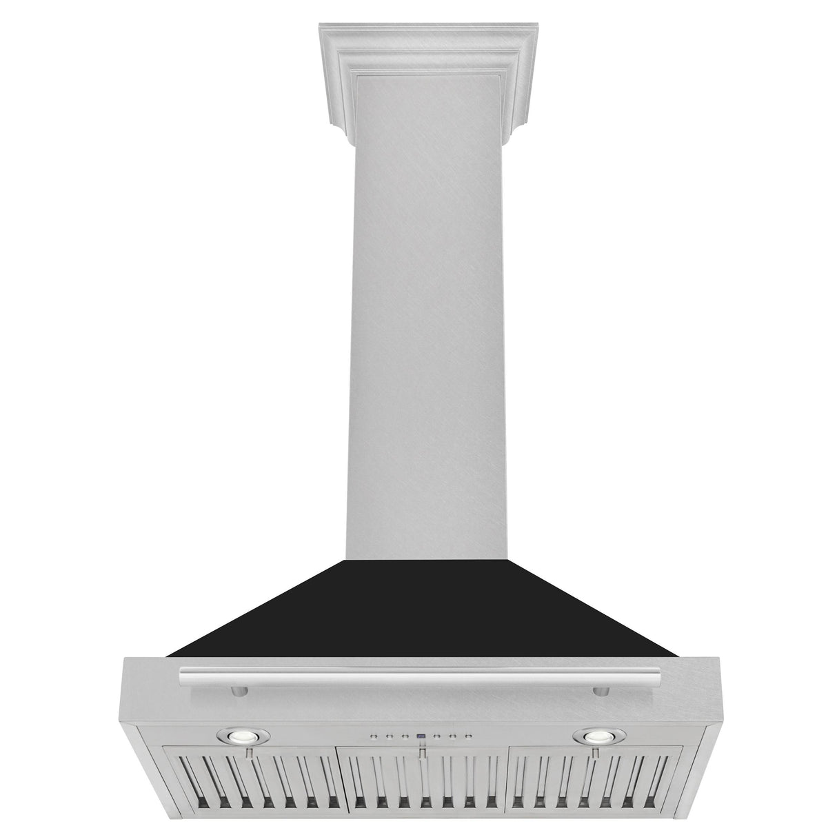 ZLINE 30 in. Convertible Fingerprint Resistant DuraSnow' Stainless Steel Range Hood with Stainless Steel Handle (KB4SNX-30) [Color: Black Matte Shell] - (KB4SNXBLM30)