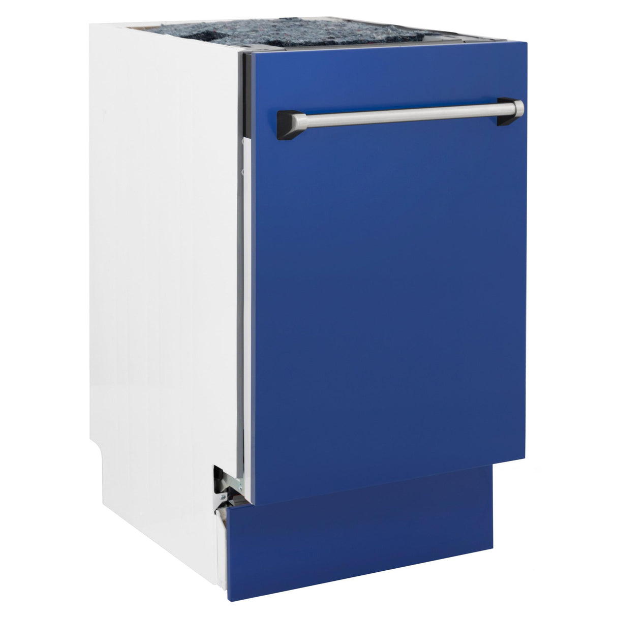 ZLINE 18" Tallac Series 3rd Rack Top Control Dishwasher with Traditional Handle, 51dBa [Color: Blue Matte] - (DWVBM18)