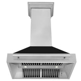 ZLINE 36 in. DuraSnow Stainless Steel Range Hood with DuraSnow Shell (8654SNX-36) [Color: Black Matte] - (8654SNXBLM36)