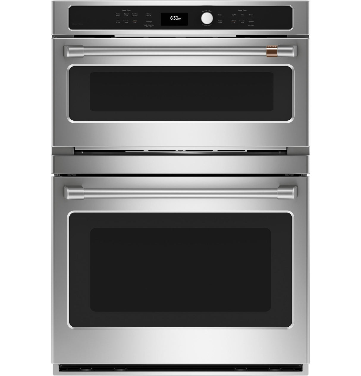 Caf(eback)(TM) 30 in. Combination Double Wall Oven with Convection and Advantium(R) Technology - (CTC912P2NS1)