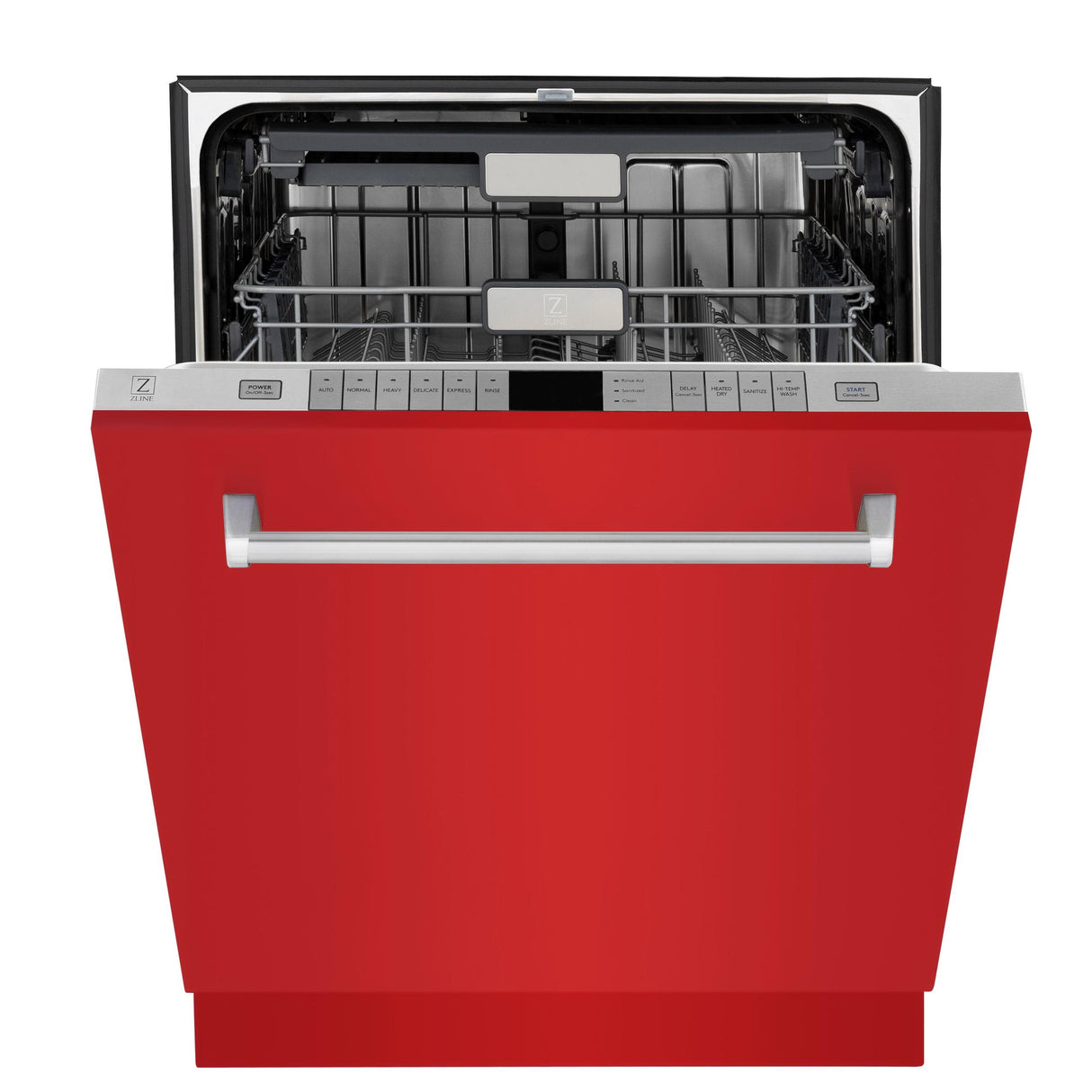 ZLINE 24" Monument Series 3rd Rack Top Touch Control Dishwasher with Stainless Steel Tub, 45dBa (DWMT-24) [Color: Red Gloss] - (DWMTRG24)