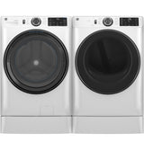 GE(R) ENERGY STAR(R) 7.8 cu. ft. Capacity Smart Front Load Electric Dryer with Sanitize Cycle - (GFD55ESSNWW)