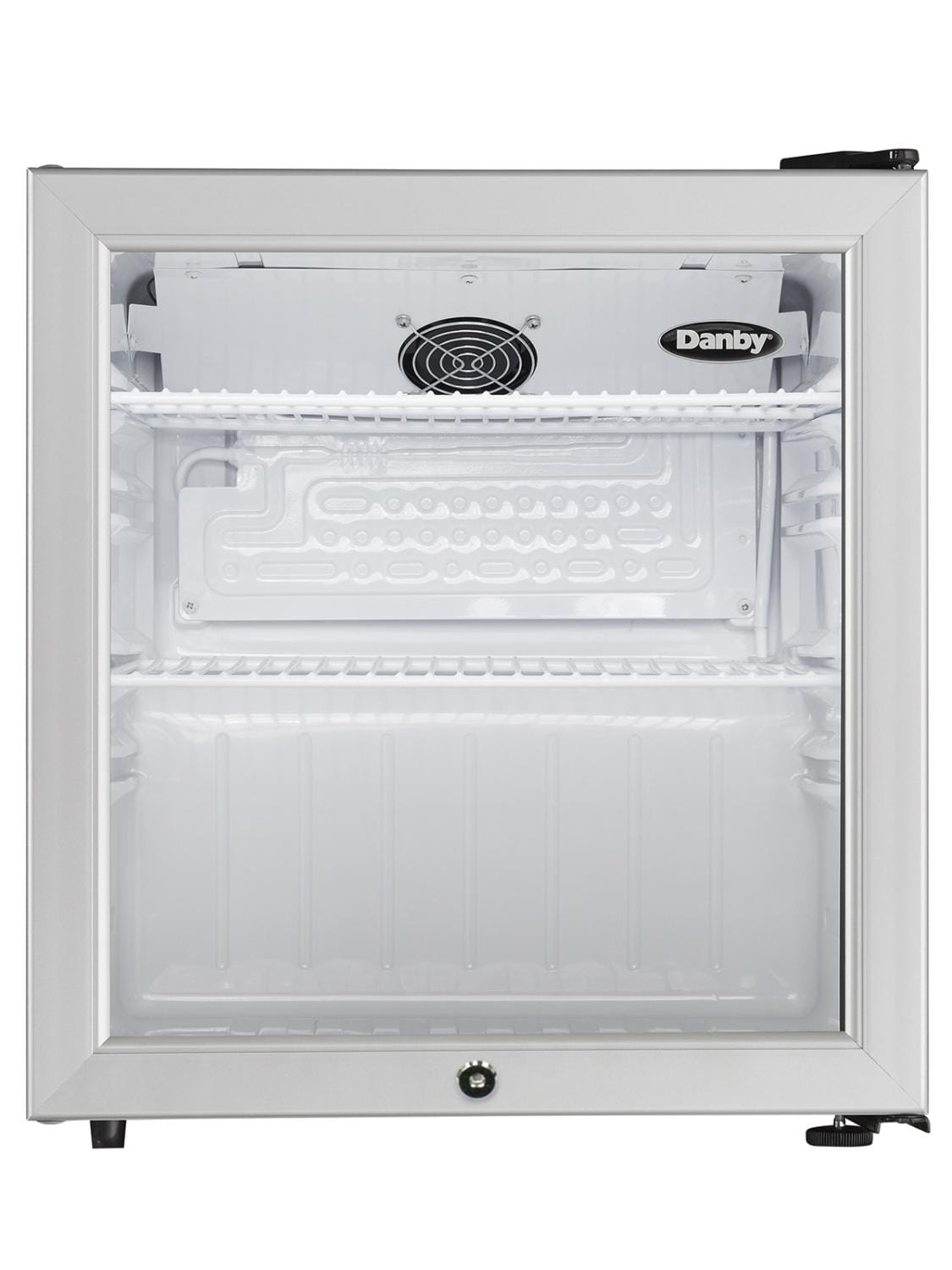 Danby 1.6 cu. ft. Compact Glass Door Fridge in Platinum - (DAG016A2BDB)