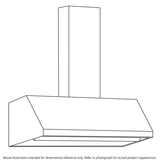 36" Designer Wall Mount Hood w/ Dimmable LED Lighting - (UVW8364SPSS)