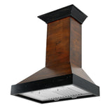 ZLINE Convertible Vent Wooden Wall Mount Range Hood in Antigua and Walnut (KBAR) - (KBAR30)