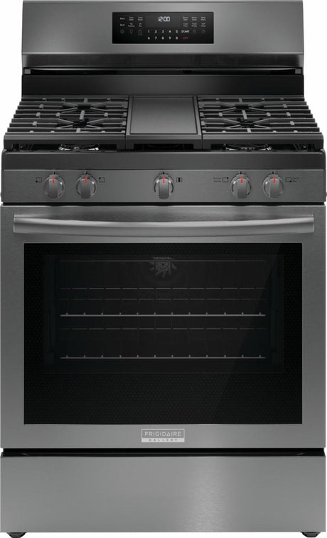 Frigidaire Gallery 30" Rear Control Gas Range with Total Convection - (GCRG3060BD)