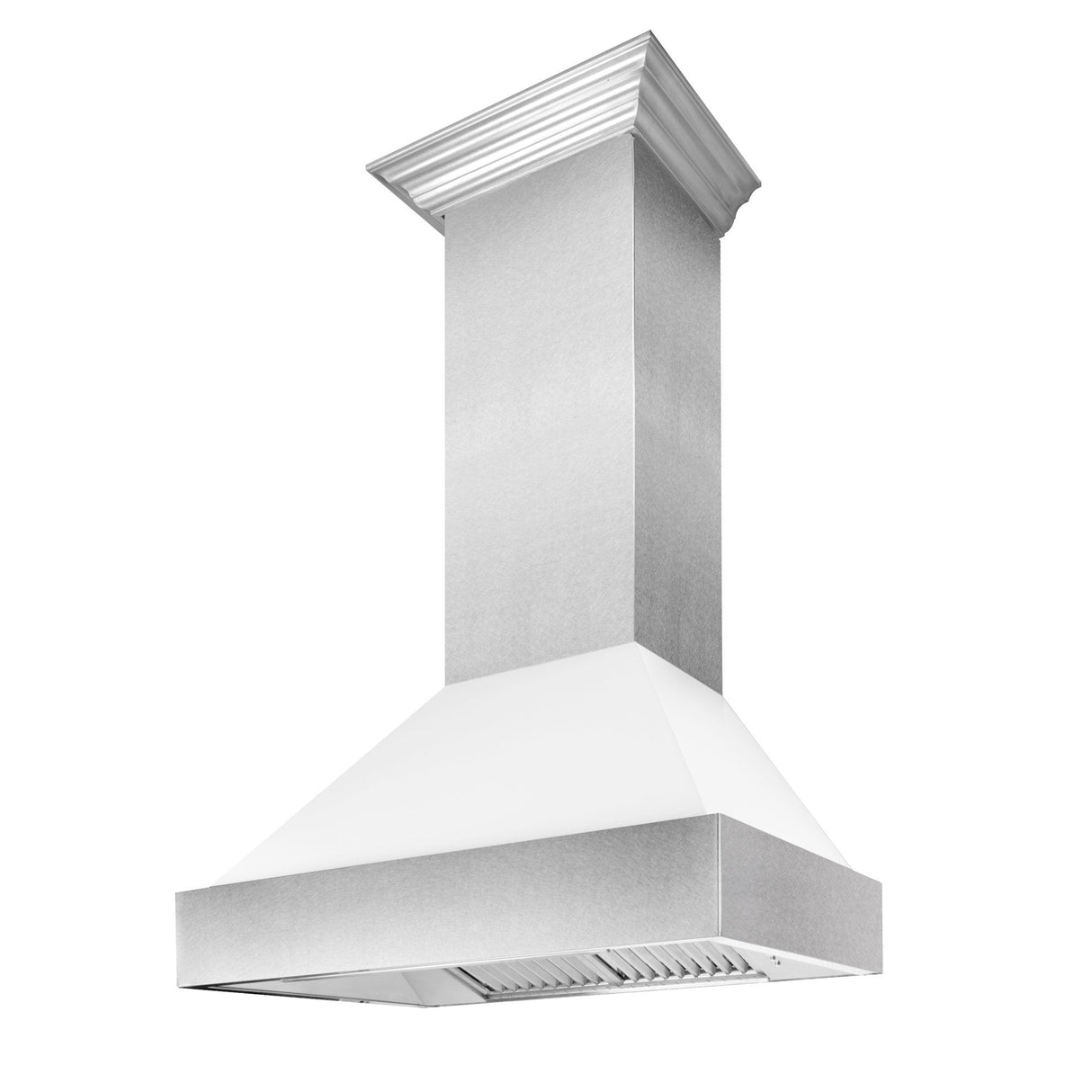 ZLINE DuraSnow Stainless Steel Range Hood With White Matte Shell (8654WM) - (8654WM36)