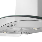 ZLINE Convertible Vent Wall Mount Range Hood in Stainless Steel & Glass (KN4) - (KN436)