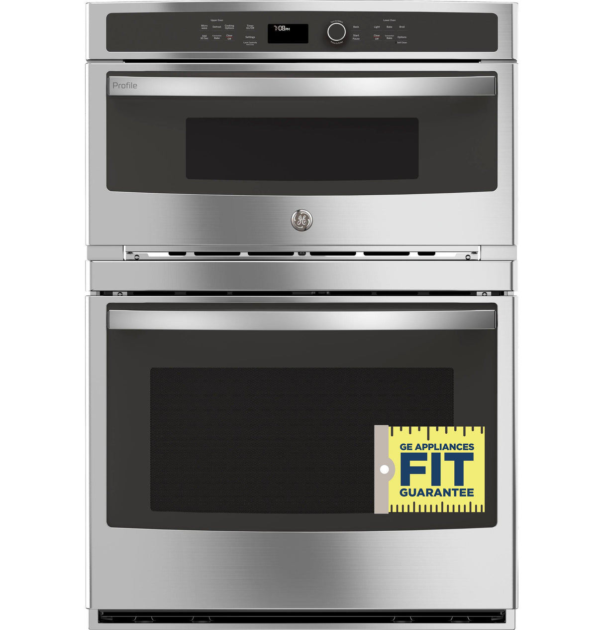 GE Profile(TM) 30" Built-In Combination Convection Microwave/Convection Wall Oven - (PT7800SHSS)