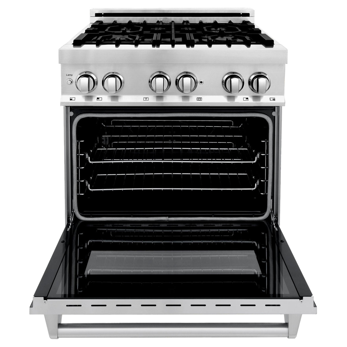 ZLINE 30" 4.0 cu. ft. Electric Oven and Gas Cooktop Dual Fuel Range with Griddle in Stainless Steel (RA-GR-30) - (RAGR30)