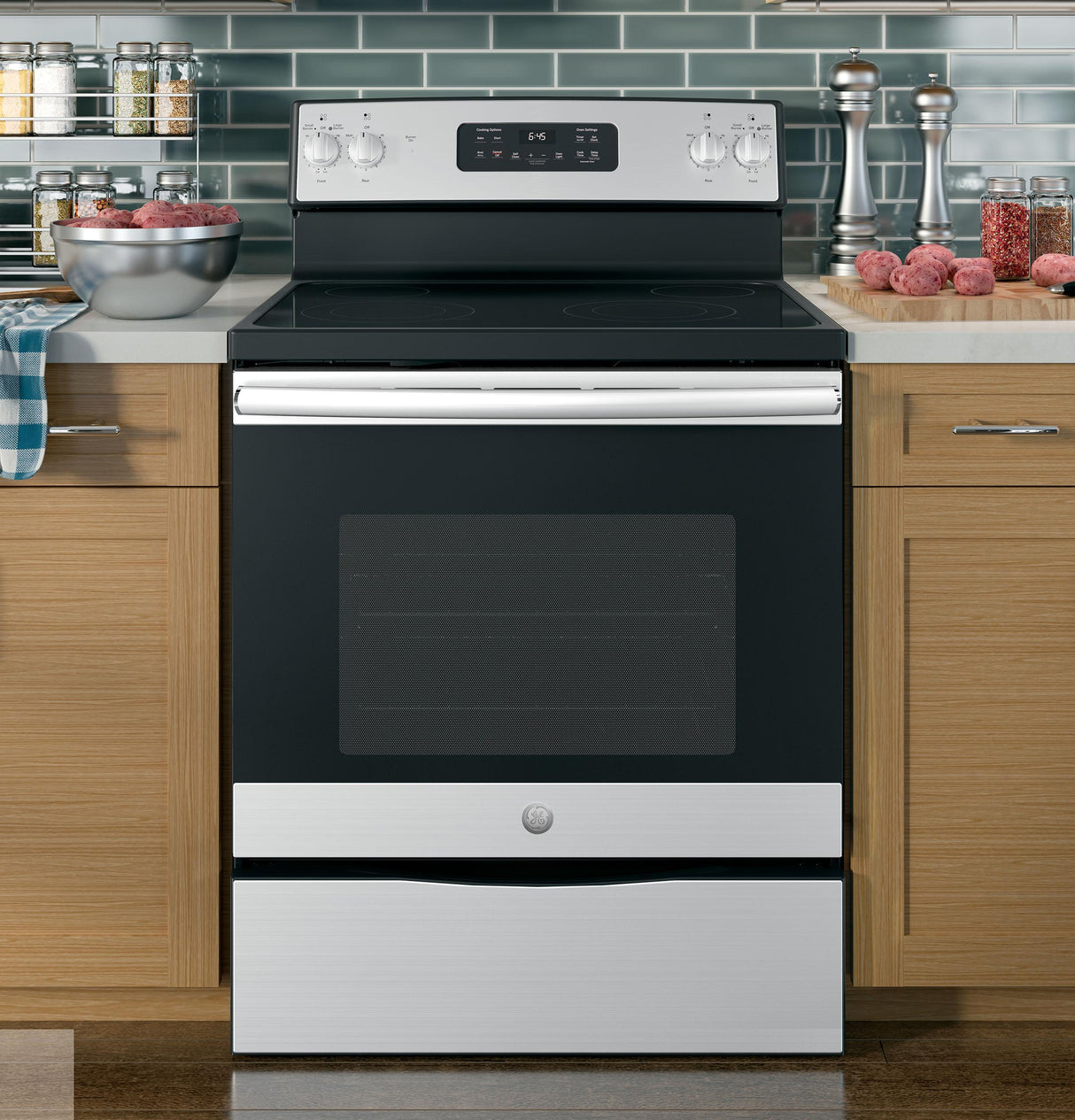 GE(R) 30" Free-Standing Electric Range - (JB645RKSS)