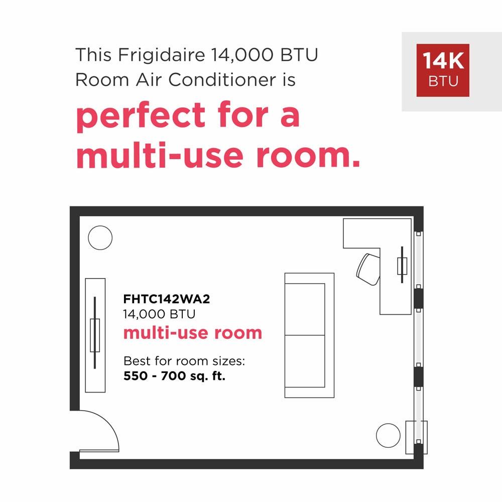 Frigidaire 14,000 BTU Built-In Room Air Conditioner 230/208V - (FHTC142WA2)