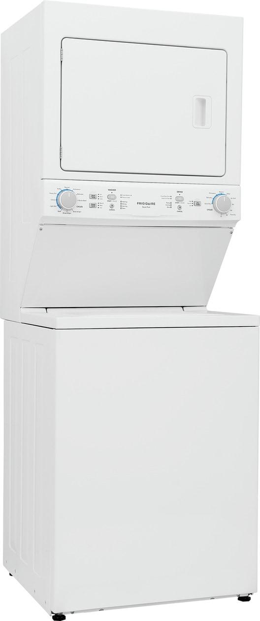 Frigidaire Electric Long Vent Stacked Laundry Center - 3.9 Cu. Ft Washer and 5.5 Cu. Ft. Dryer - (FLCE7523AW)