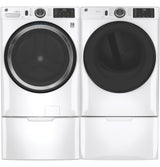 GE(R) ENERGY STAR(R) 7.8 cu. ft. Capacity Smart Front Load Electric Dryer with Sanitize Cycle - (GFD55ESSNWW)