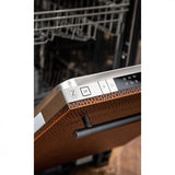 ZLINE 18 in. Compact Top Control Dishwasher with Stainless Steel Tub and Modern Style Handle, 52 dBa (DW-18) [Color: Hand Hammered Copper] - (DWHH18)