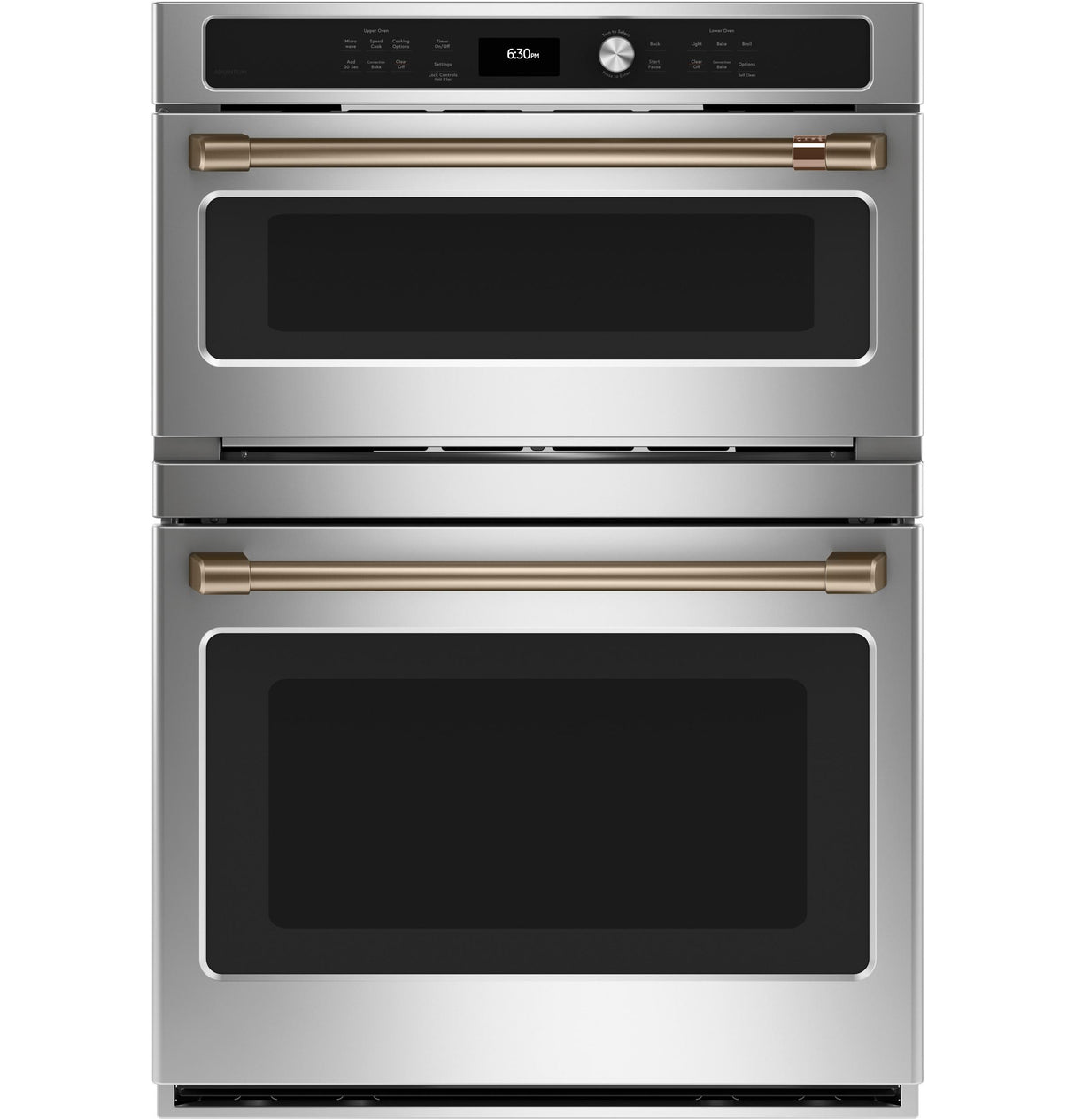 Caf(eback)(TM) 30 in. Combination Double Wall Oven with Convection and Advantium(R) Technology - (CTC912P2NS1)