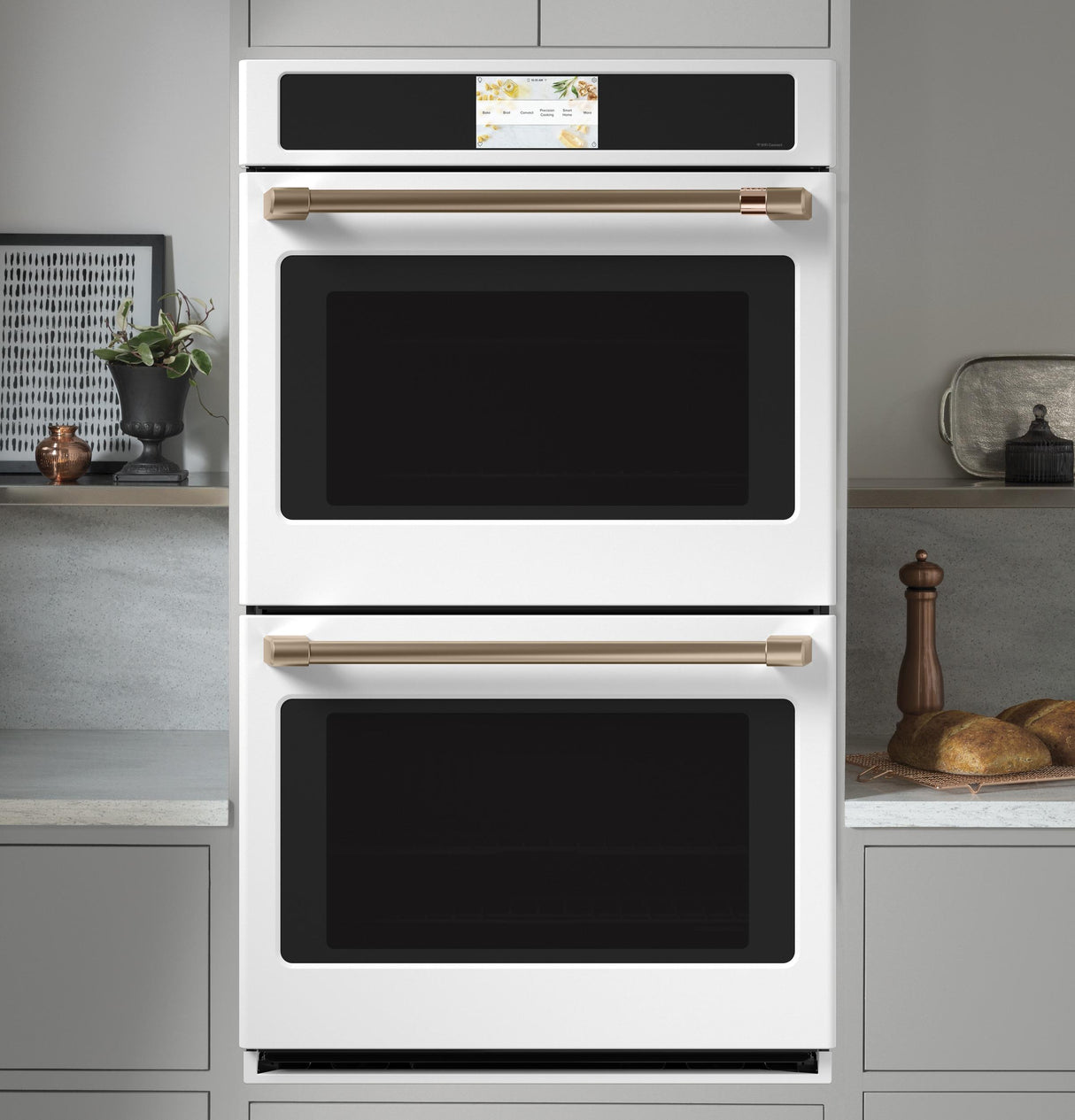 Caf(eback)(TM) Professional Series 30" Smart Built-In Convection Double Wall Oven - (CTD90DP4NW2)