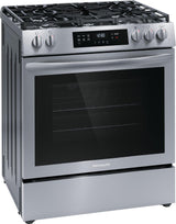 Frigidaire 30" Front Control Gas Range with Convection Bake - (FCFG3083AS)