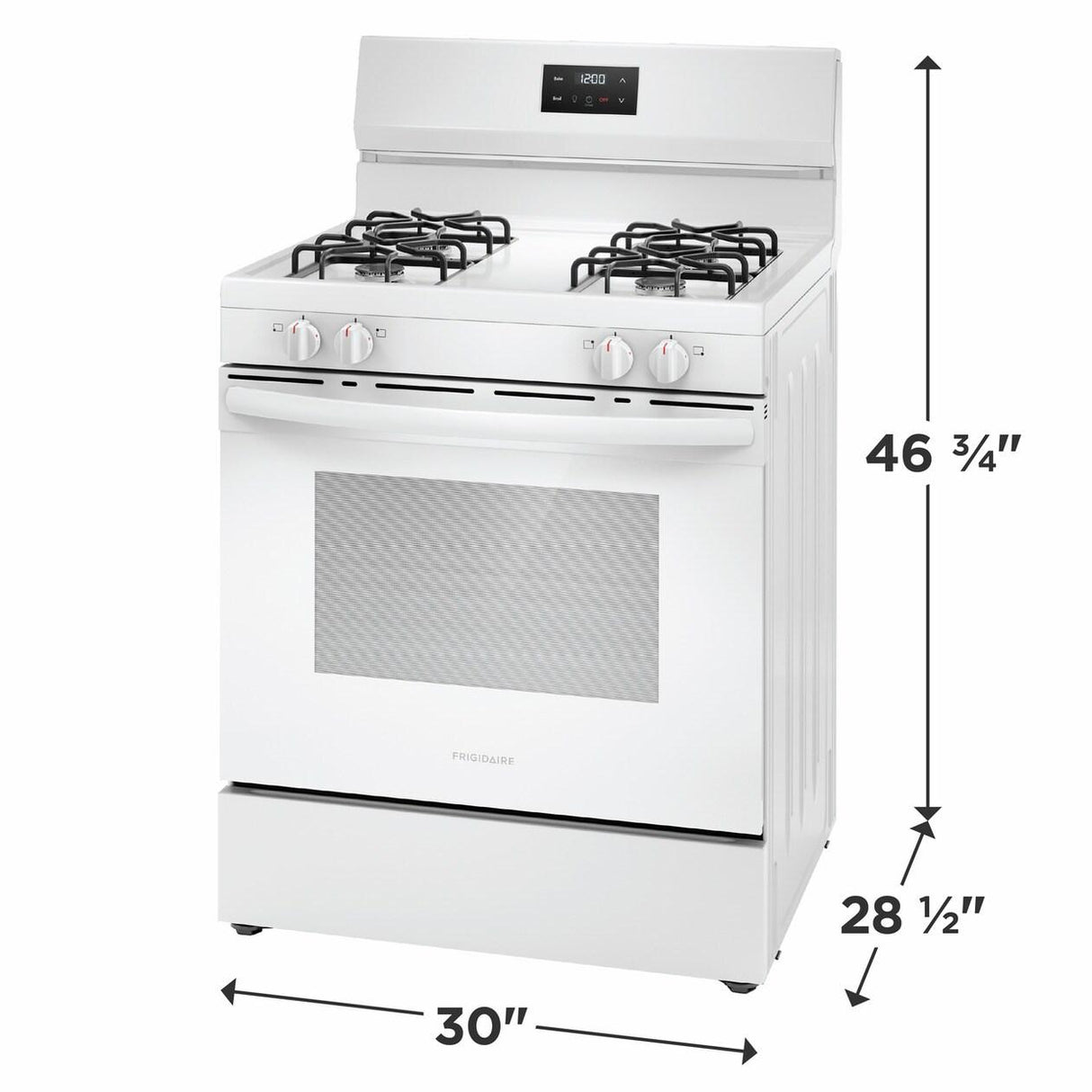 Frigidaire 30" Gas Range - (FCRG3051BW)