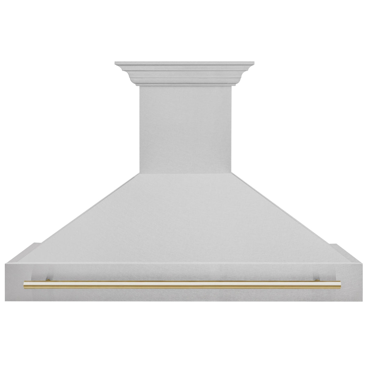 48 in. ZLINE Autograph Edition DuraSnow Stainless Steel Range Hood with DuraSnow Stainless Steel Shell (8654SNZ-48) [Color: Gold] - (8654SNZ48G)