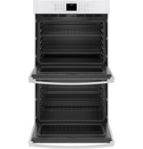 GE(R) 30" Smart Built-In Self-Clean Double Wall Oven with Never-Scrub Racks - (JTD3000DNWW)