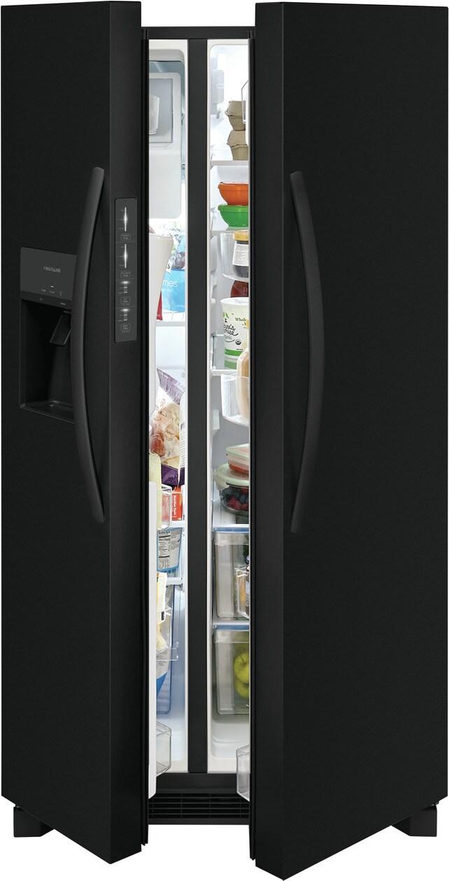 Frigidaire 25.6 Cu. Ft. 36" Standard Depth Side by Side Refrigerator - (FRSS2623AB)