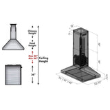 ZLINE Convertible Island Mount Range Hood in Stainless Steel (KL3i) - (KL3I30)