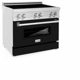 ZLINE 36" 4.6 cu. ft. Induction Range with a 5 Element Stove and Electric Oven in Stainless Steel (RAIND-36) [Color: Black Matte] - (RAINDBLM36)