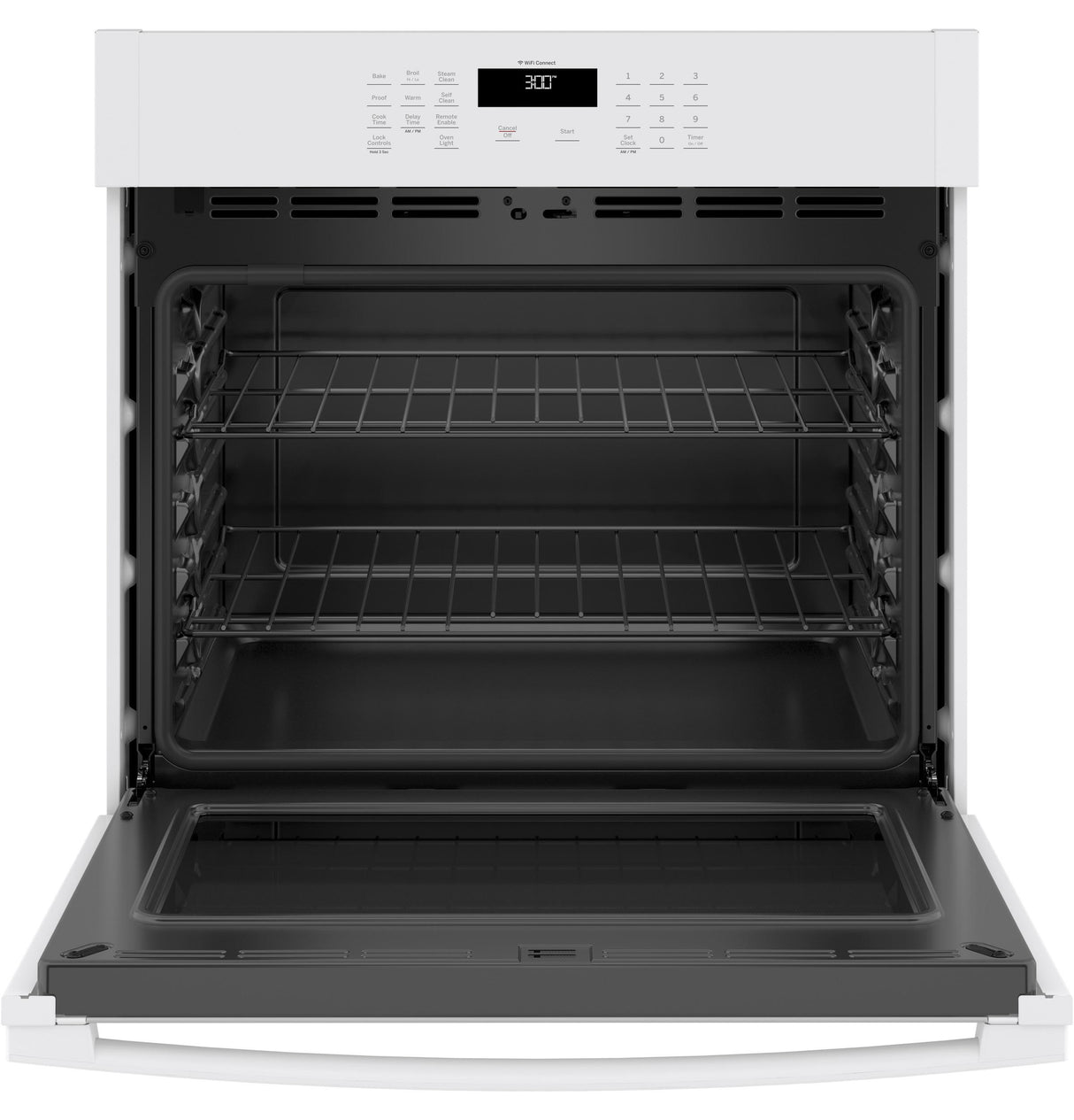 GE(R) 30" Smart Built-In Self-Clean Single Wall Oven with Never-Scrub Racks - (JTS3000DNWW)