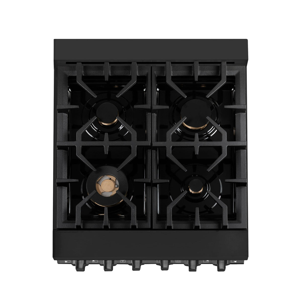 ZLINE 24 in. Professional Dual Fuel Range in Black Stainless Steel (RAB-BR-24) - (RABBR24)